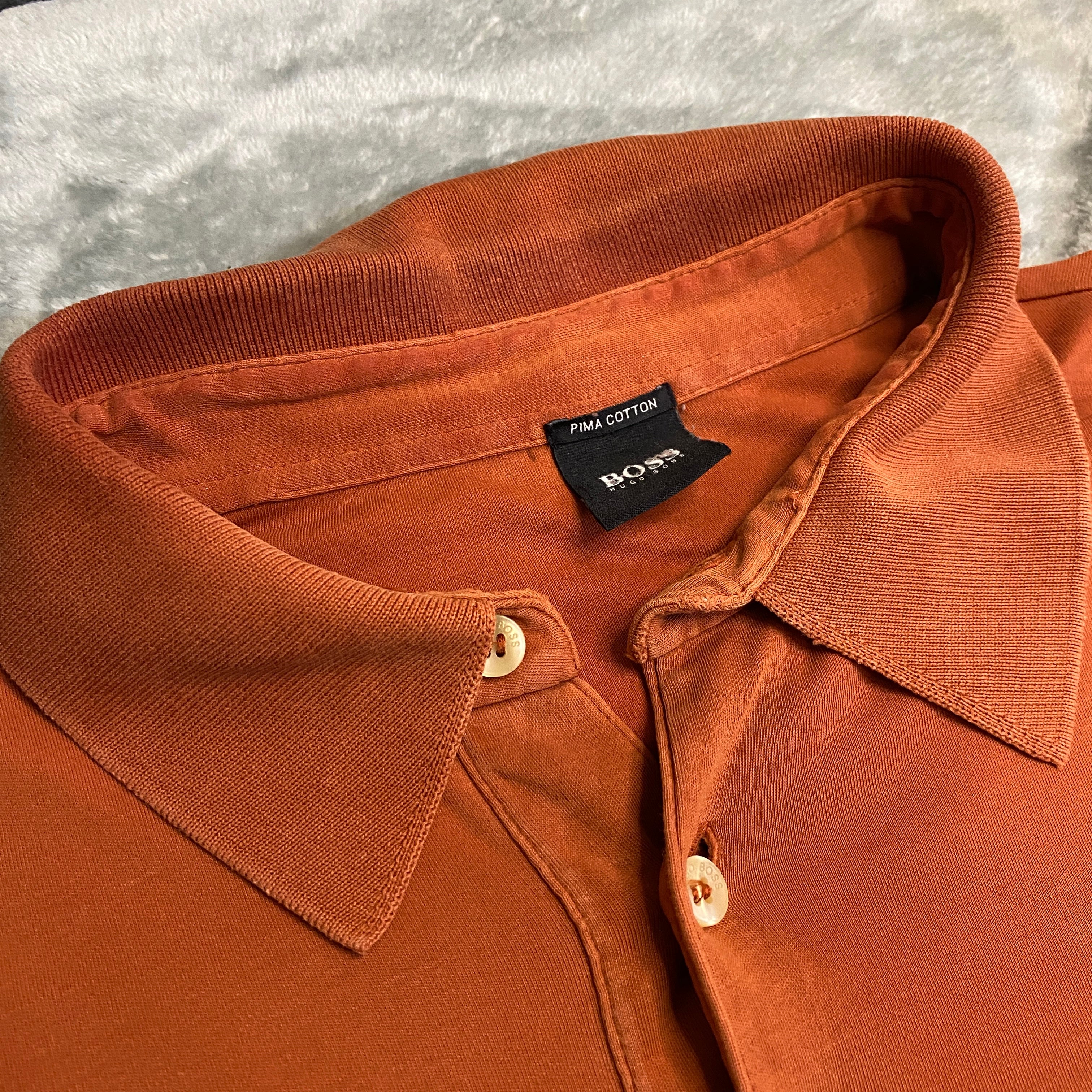 POLO HUGO BOSS NARANJA CLARO TALLA L