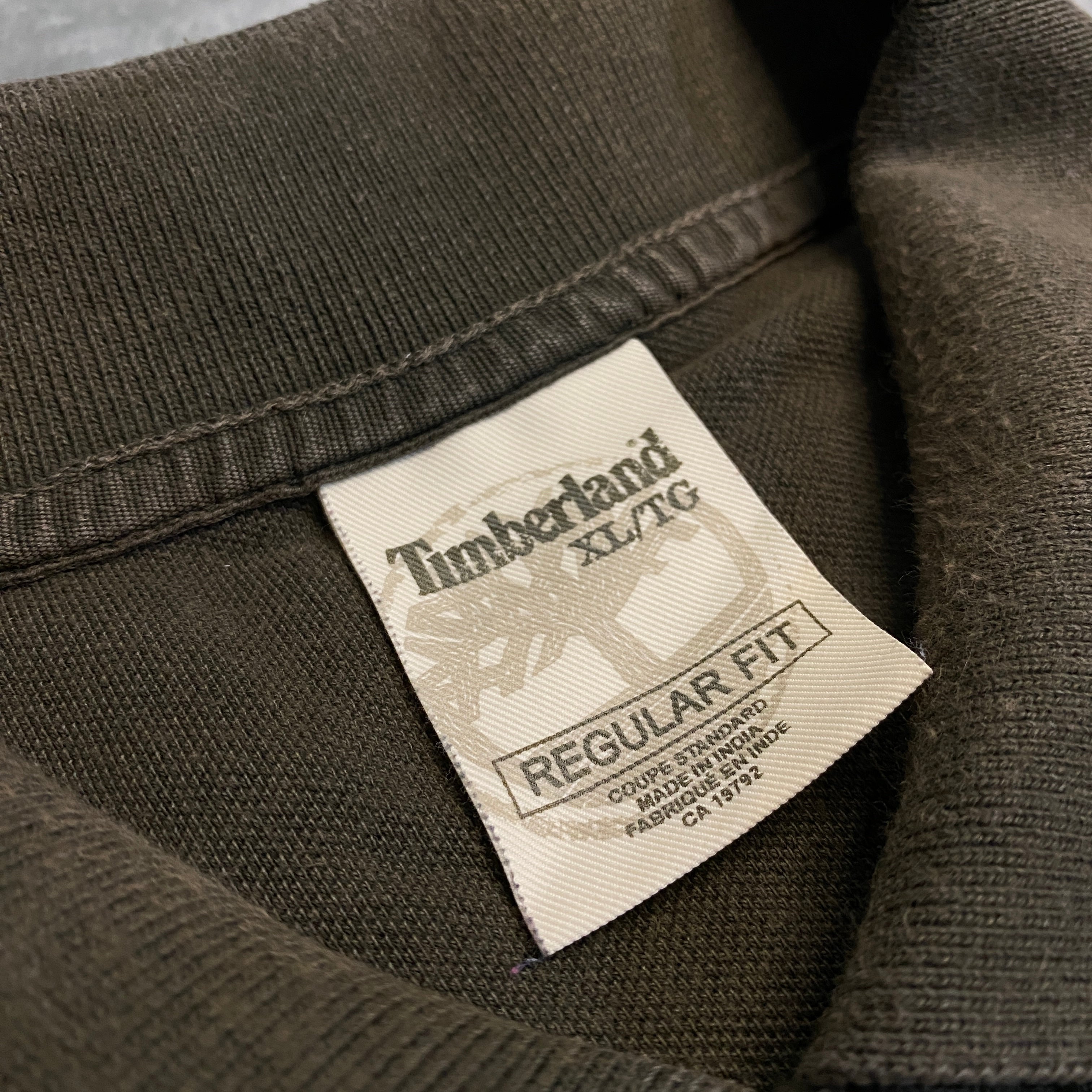 POLO TIMBERLAND RAYAS VERDE OSCURO + BLANCO TALLA XL
