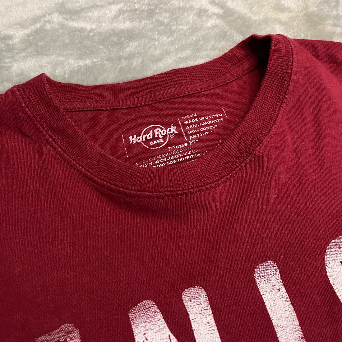 CAMISETA HARD ROCK CAFE VENICE BURDEOS TALLA S (FITS M)