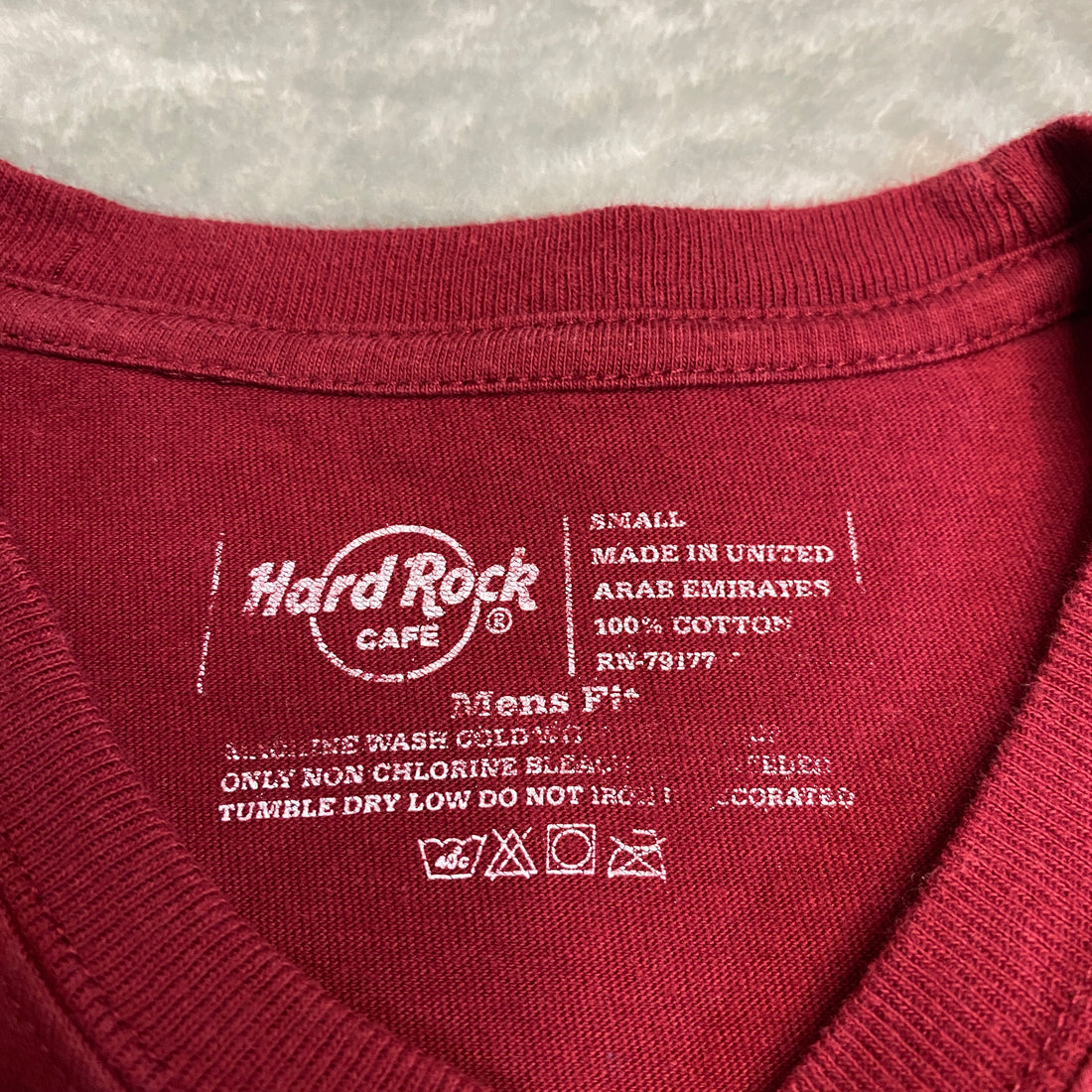 CAMISETA HARD ROCK CAFE VENICE BURDEOS TALLA S (FITS M)