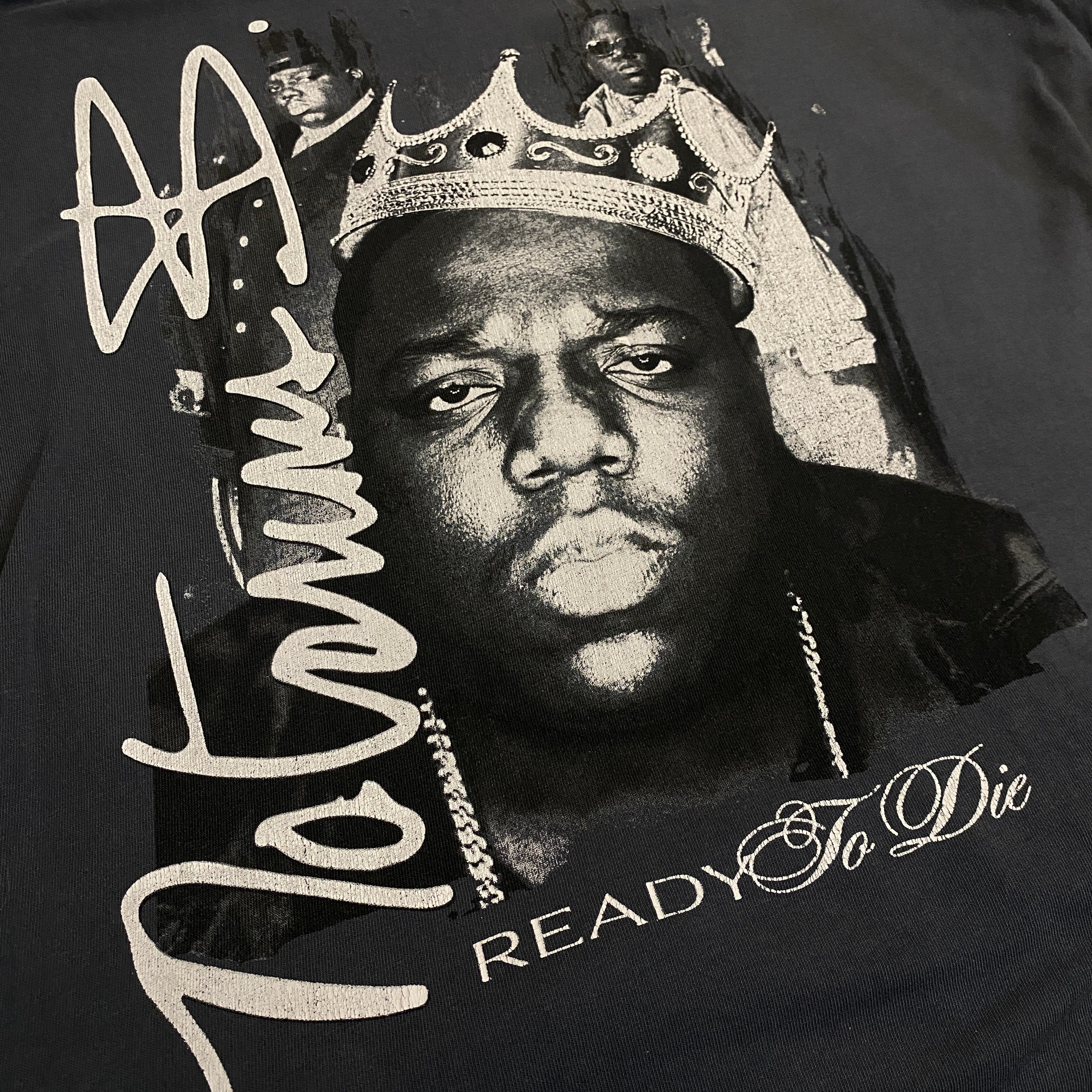CAMISETA THE NOTORIOUS B.I.G. GRIS MELANGE TALLA M