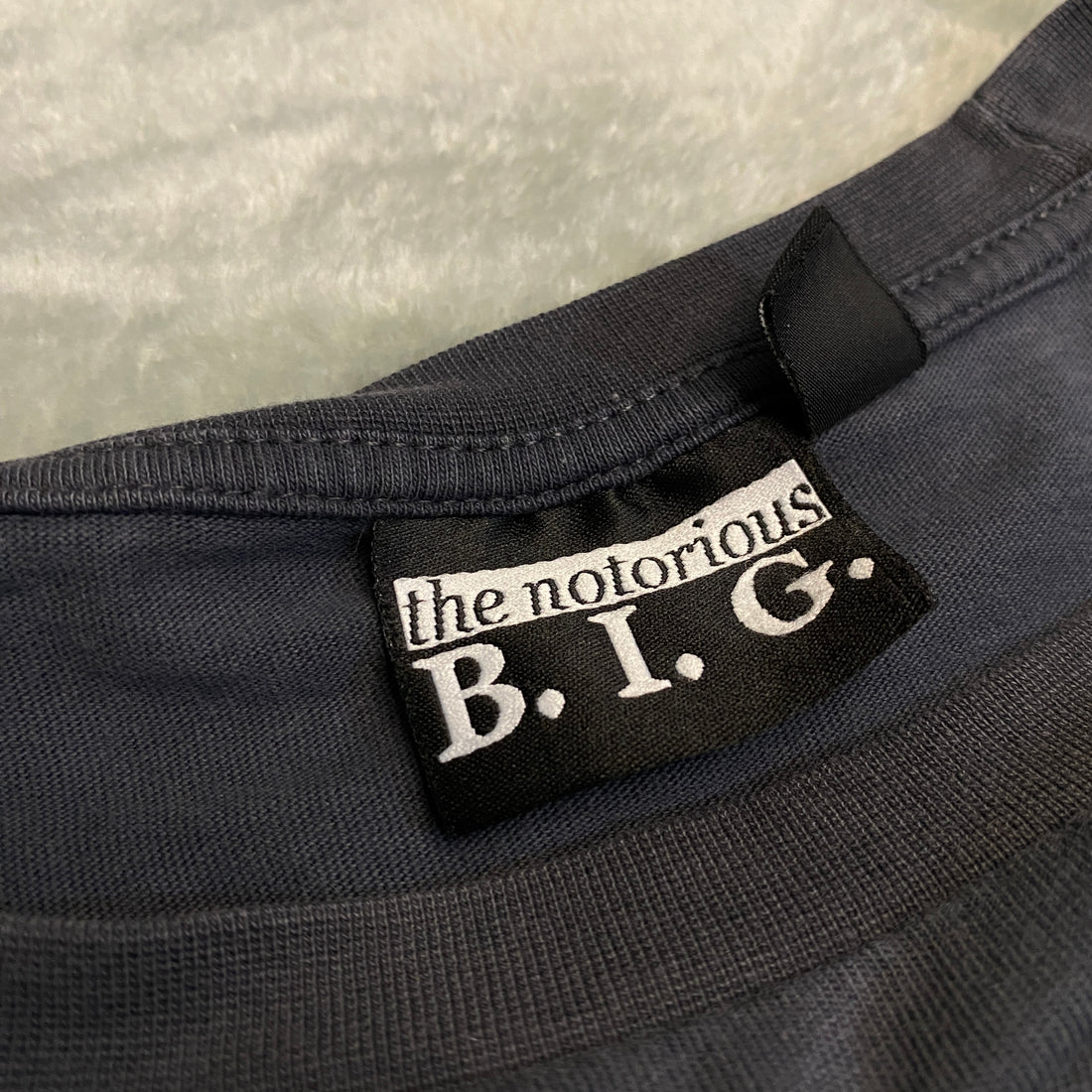 CAMISETA THE NOTORIOUS B.I.G. GRIS MELANGE TALLA M