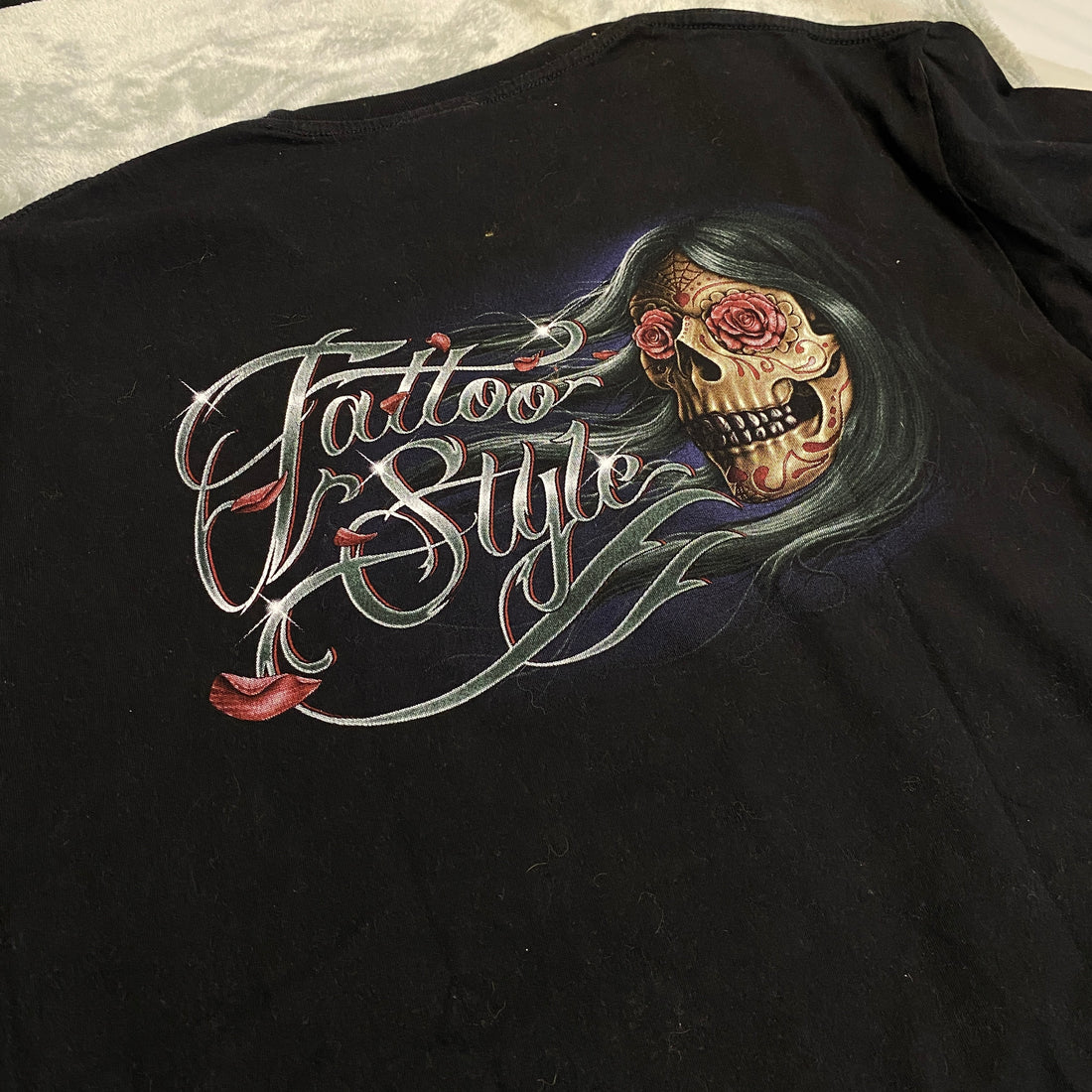 CAMISETA ROCK EAGLE "GHOST RIDER" NEGRA TALLA L