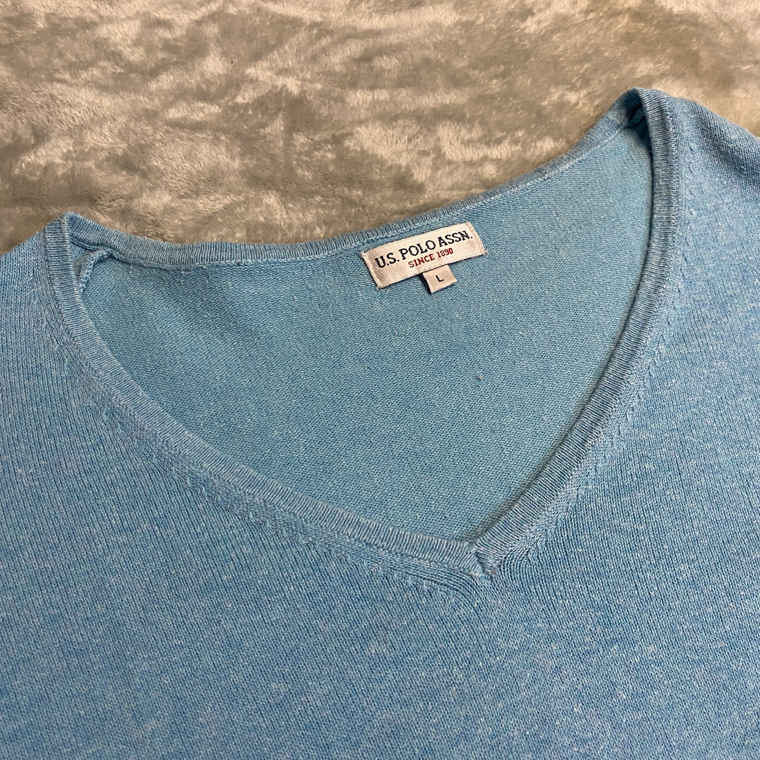 JERSEY U.S. POLO ASSN. AZUL CIELO TALLA L