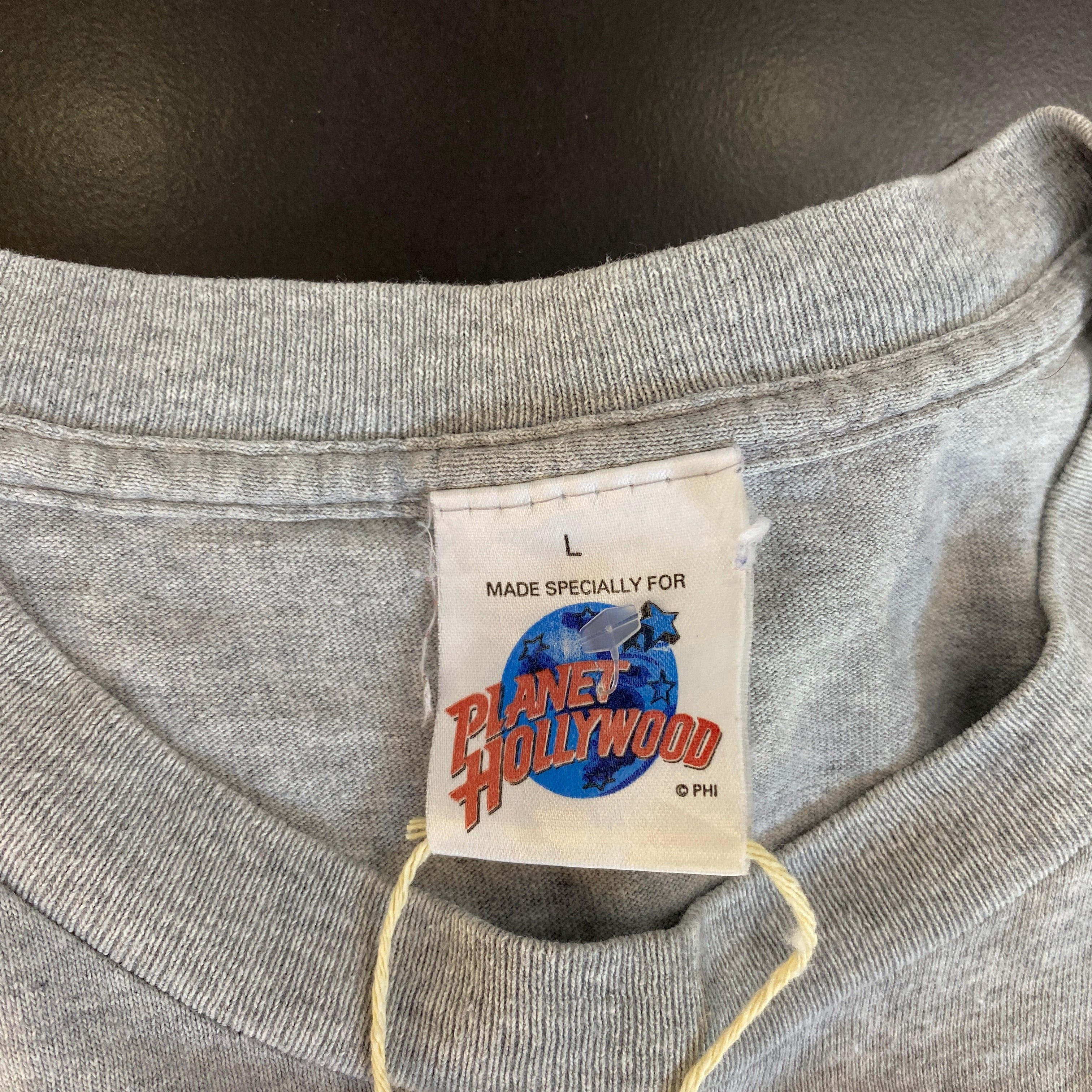 Camiseta Vintage Planet Hollywood Gris Melange
