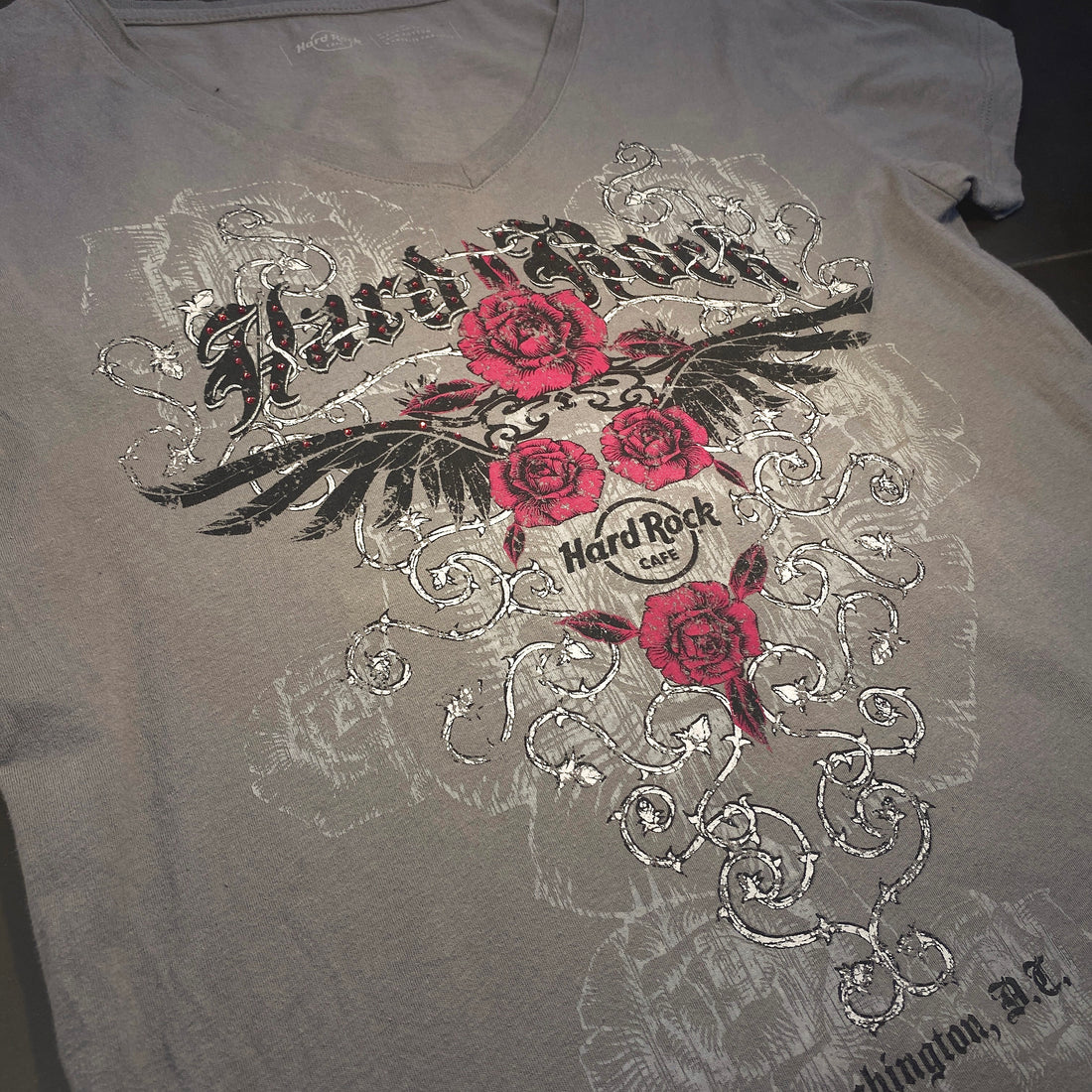 Camiseta Hard Rock Cafe Washington D.C. Gris