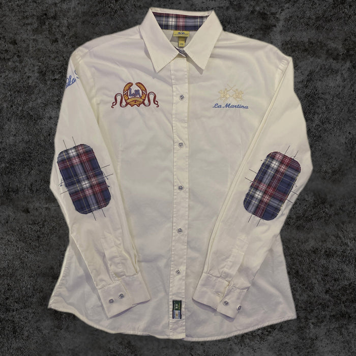 Camisa La Martina Blanca Bordada