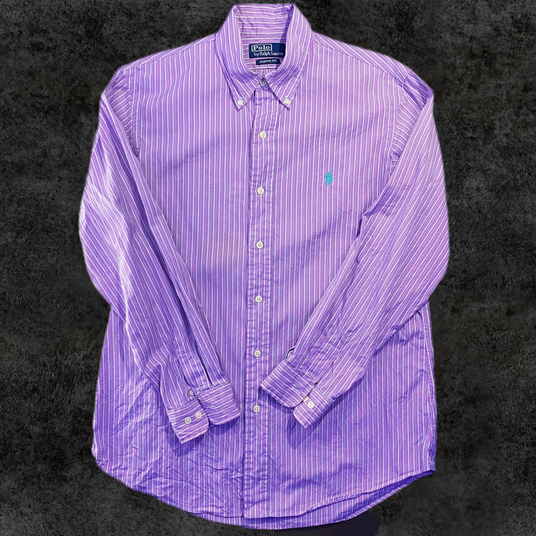 Camisa Ralph Lauren Rayas Lila