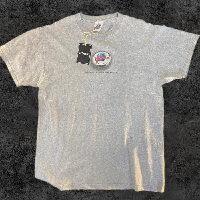 Camiseta Vintage Planet Hollywood Gris Melange