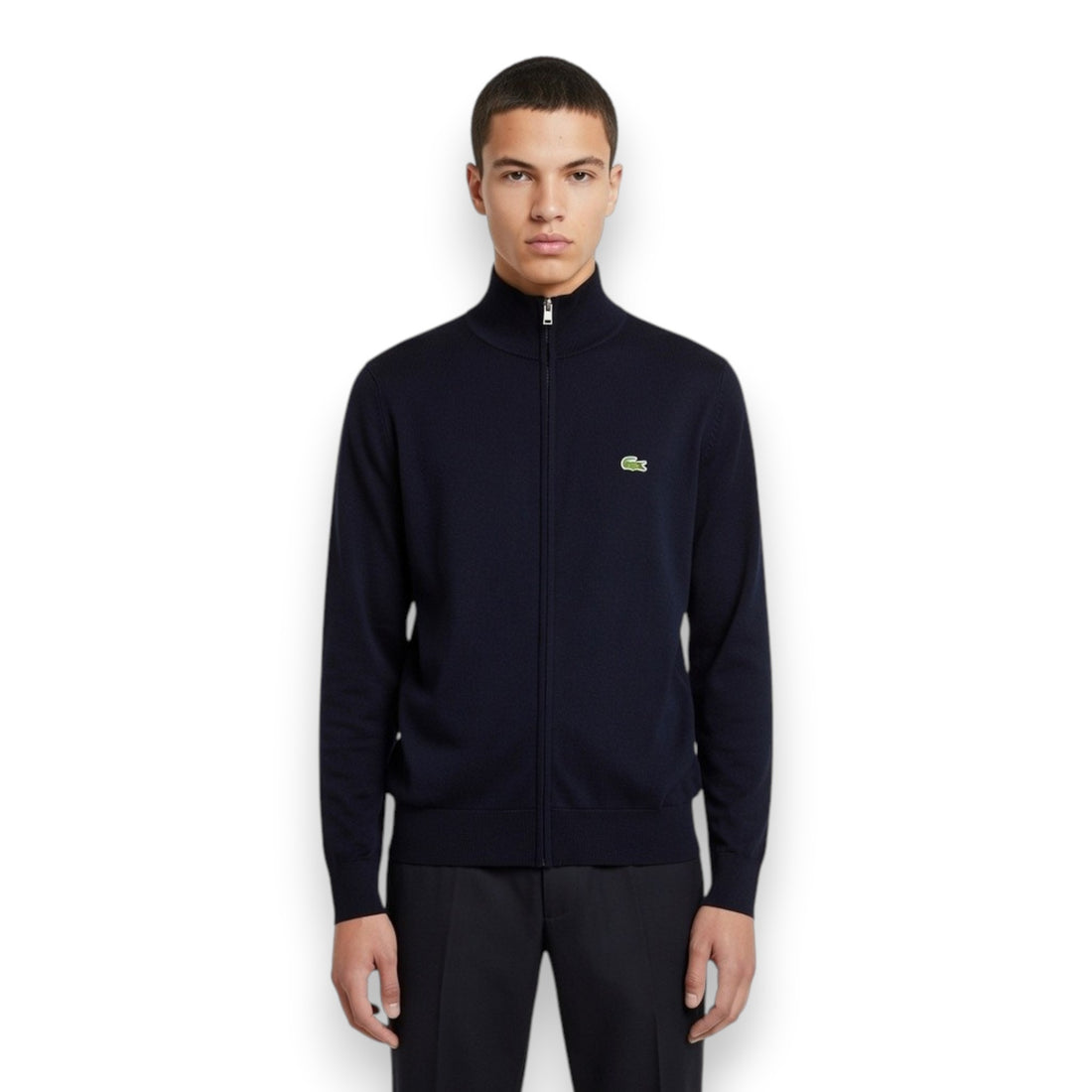 JERSEY LACOSTE NEGRO CLARO TALLA M