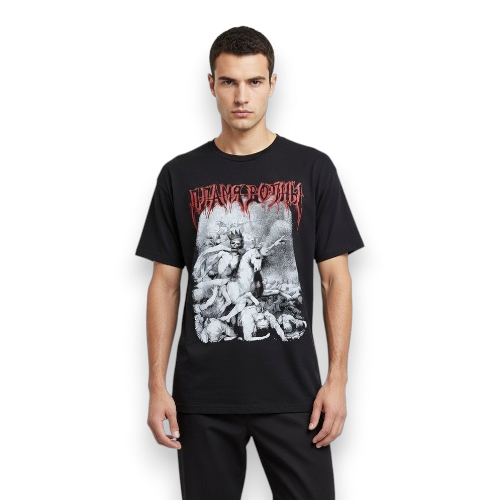 CAMISETA HERON PRESTON "DIAMOND PONY" NEGRO L