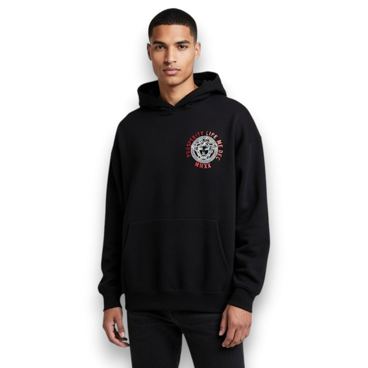 SUDADERA CON CAPUCHA VERSACE STYLE "BROTHERS DIE MEDUSA" OVERSIZE