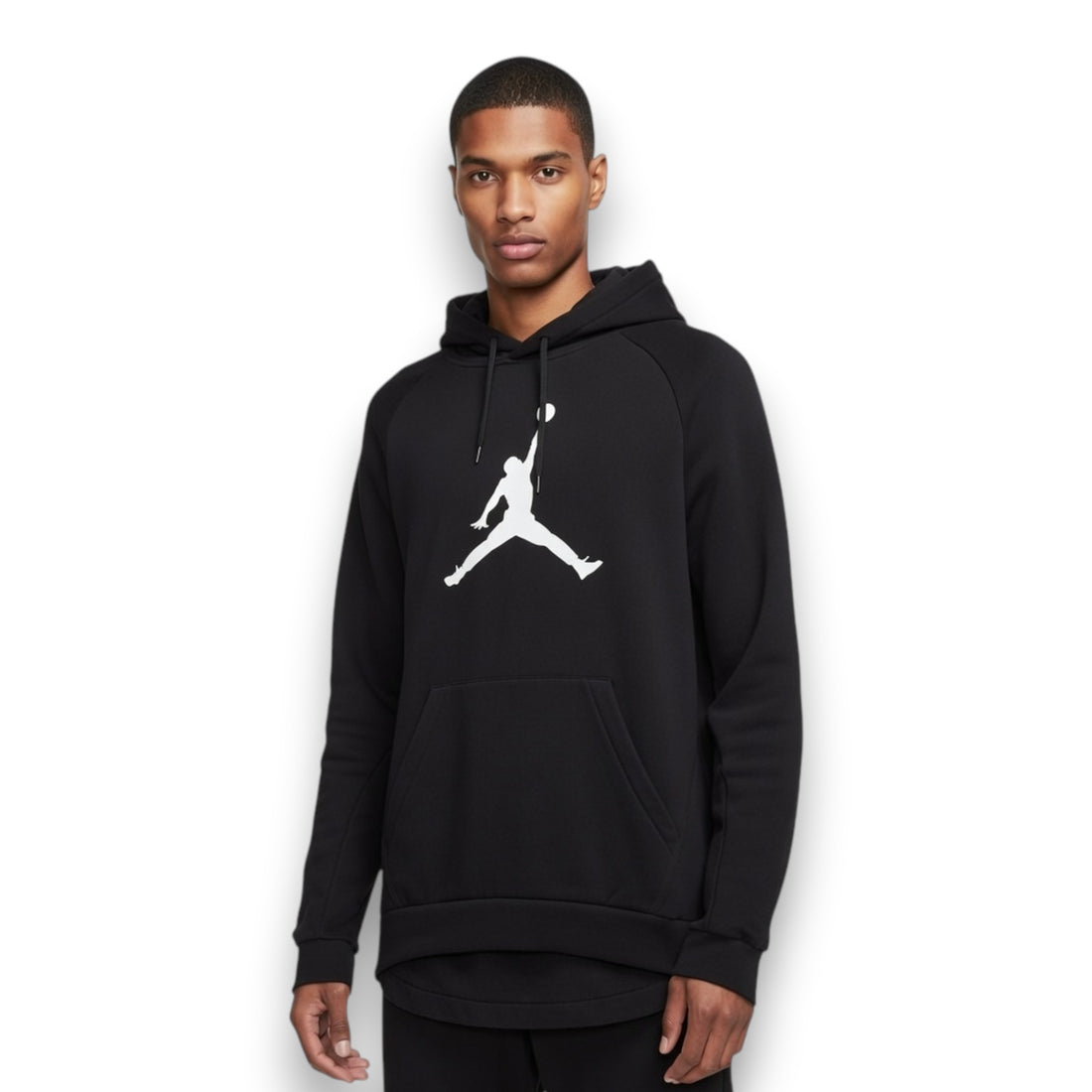 SUDADERA JORDAN NEGRO CON SILUETA ICONICA