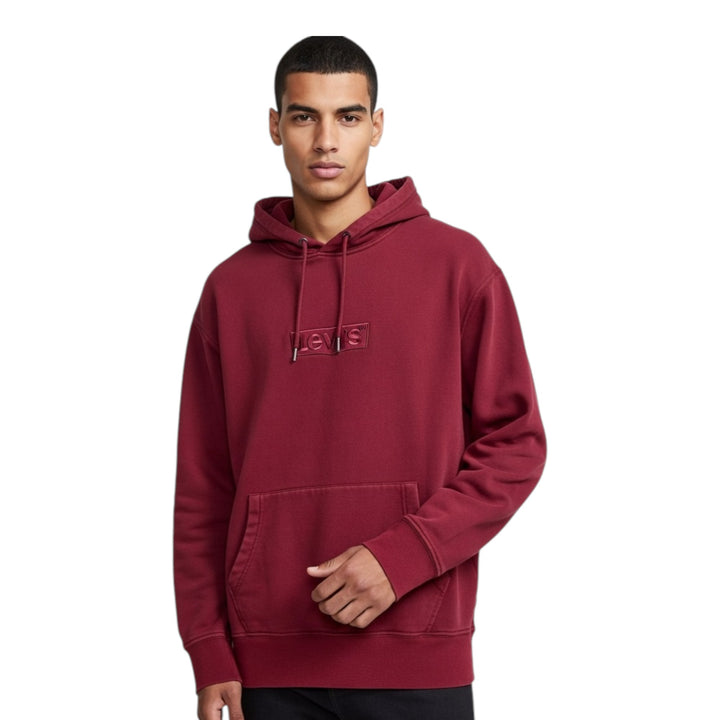 SUDADERA LEVI'S CON CAPUCHA BURDEOS VINTAGE