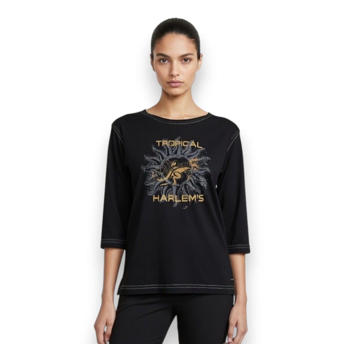 CAMISETA HARLEM'S "TROPICAL" LIZARD ART OF MOVEMENT NEGRO