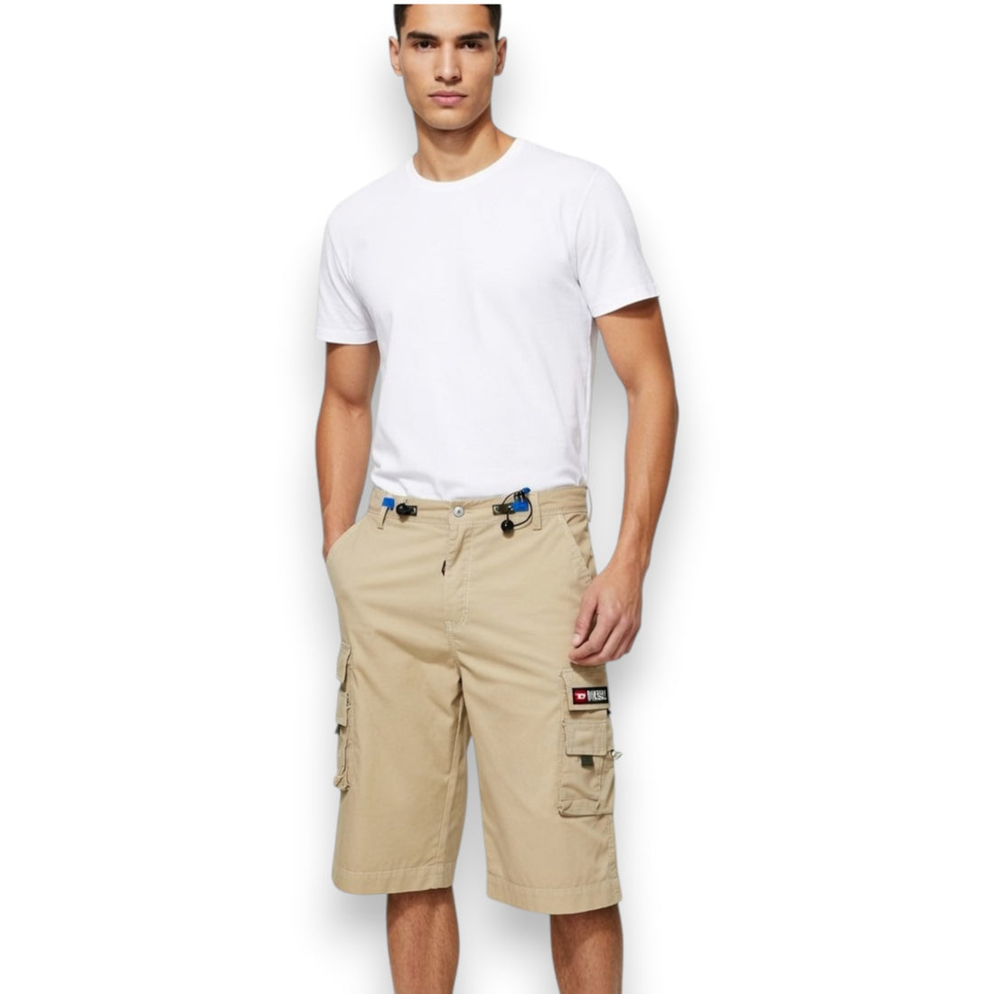 PANTALÓN CORTO DIESEL BEIGE (CARGO STYLE)