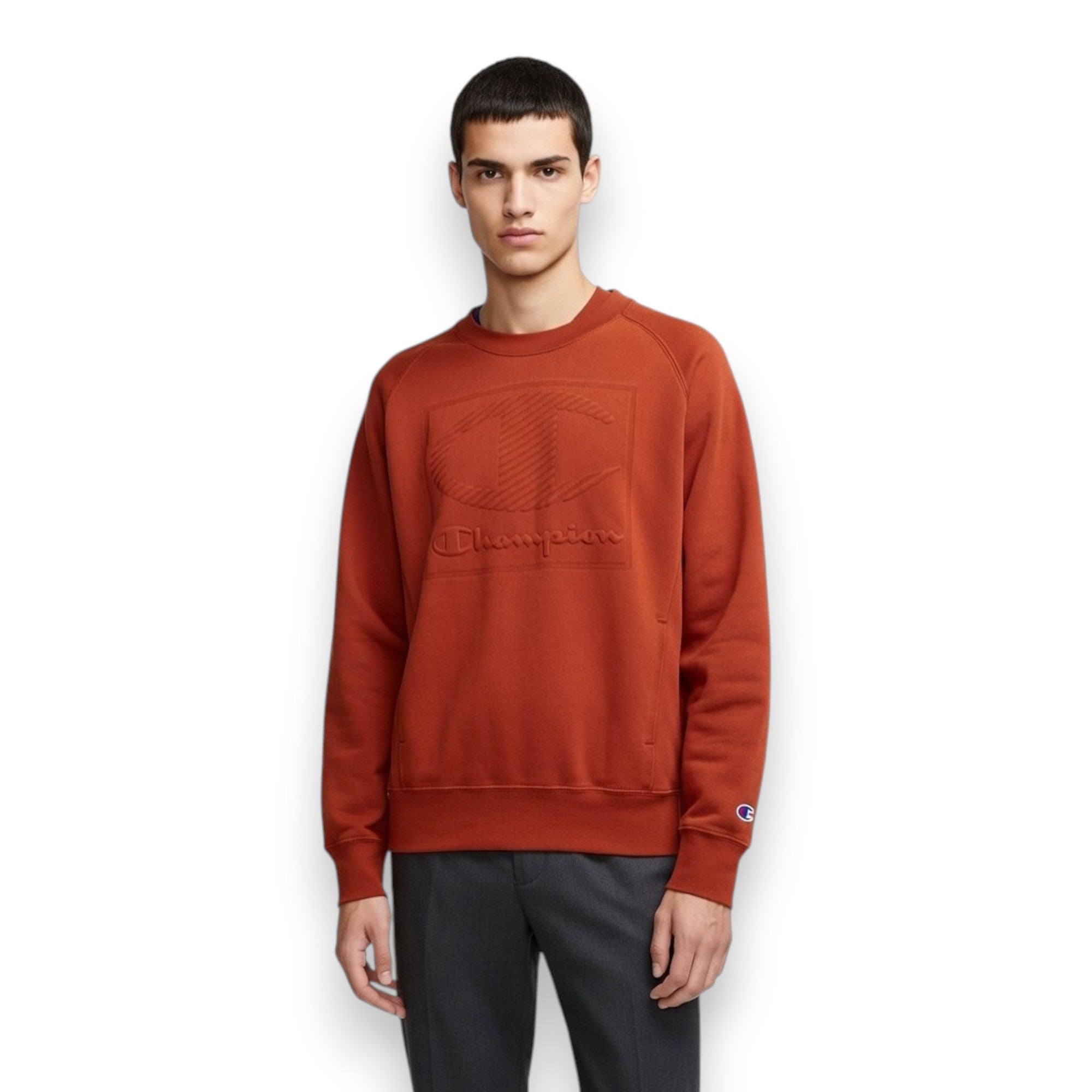 SUDADERA CHAMPION NARANJA