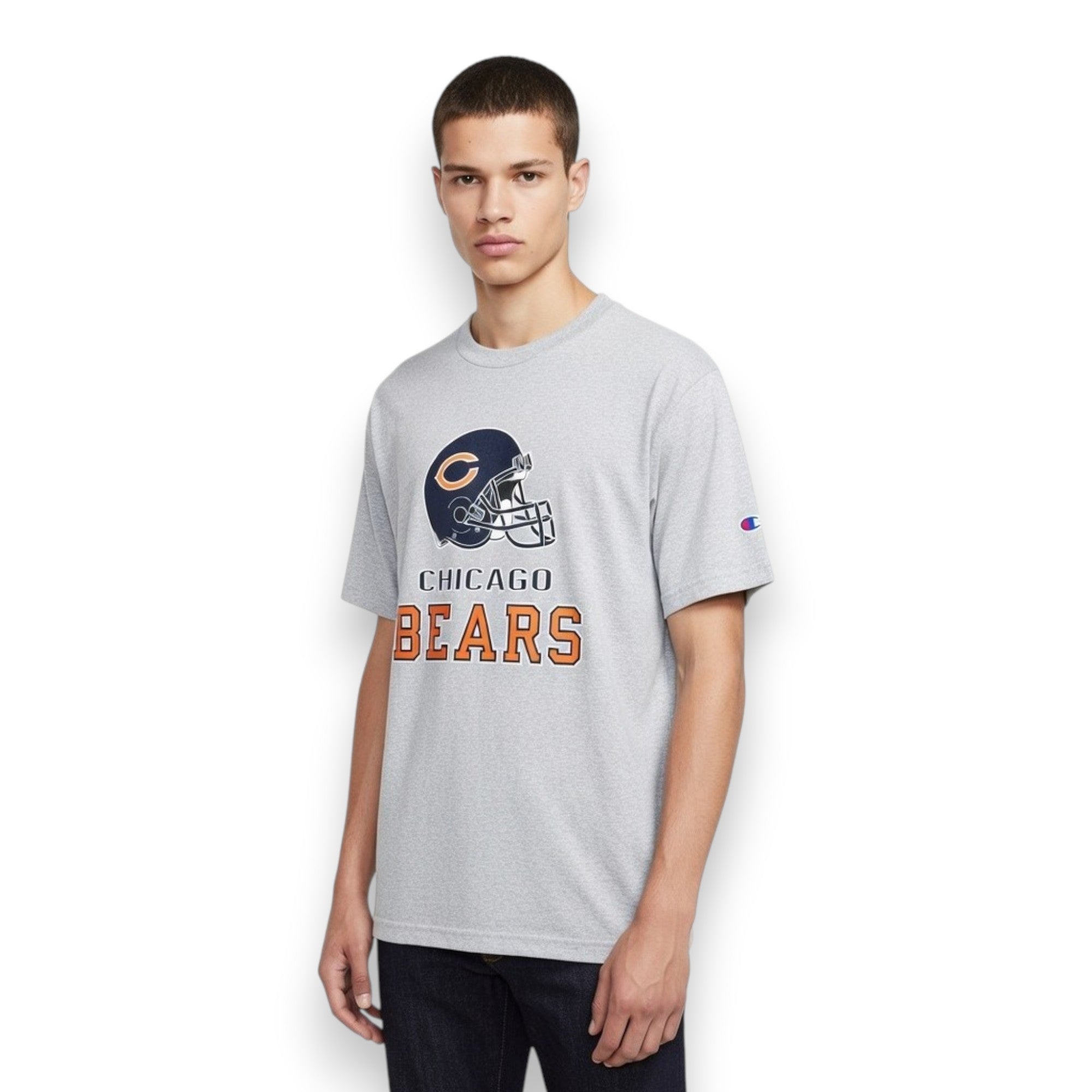 CAMISETA CHAMPION CHICAGO BEARS GRIS CLARO TALLA L