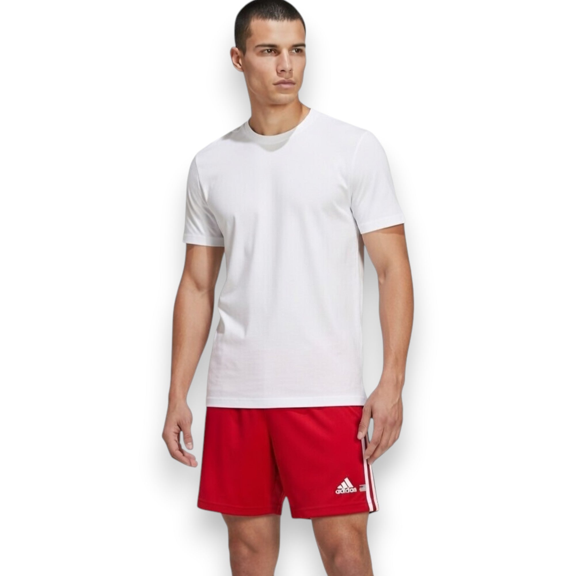 PANTALÓN CORTO ADIDAS ROJO