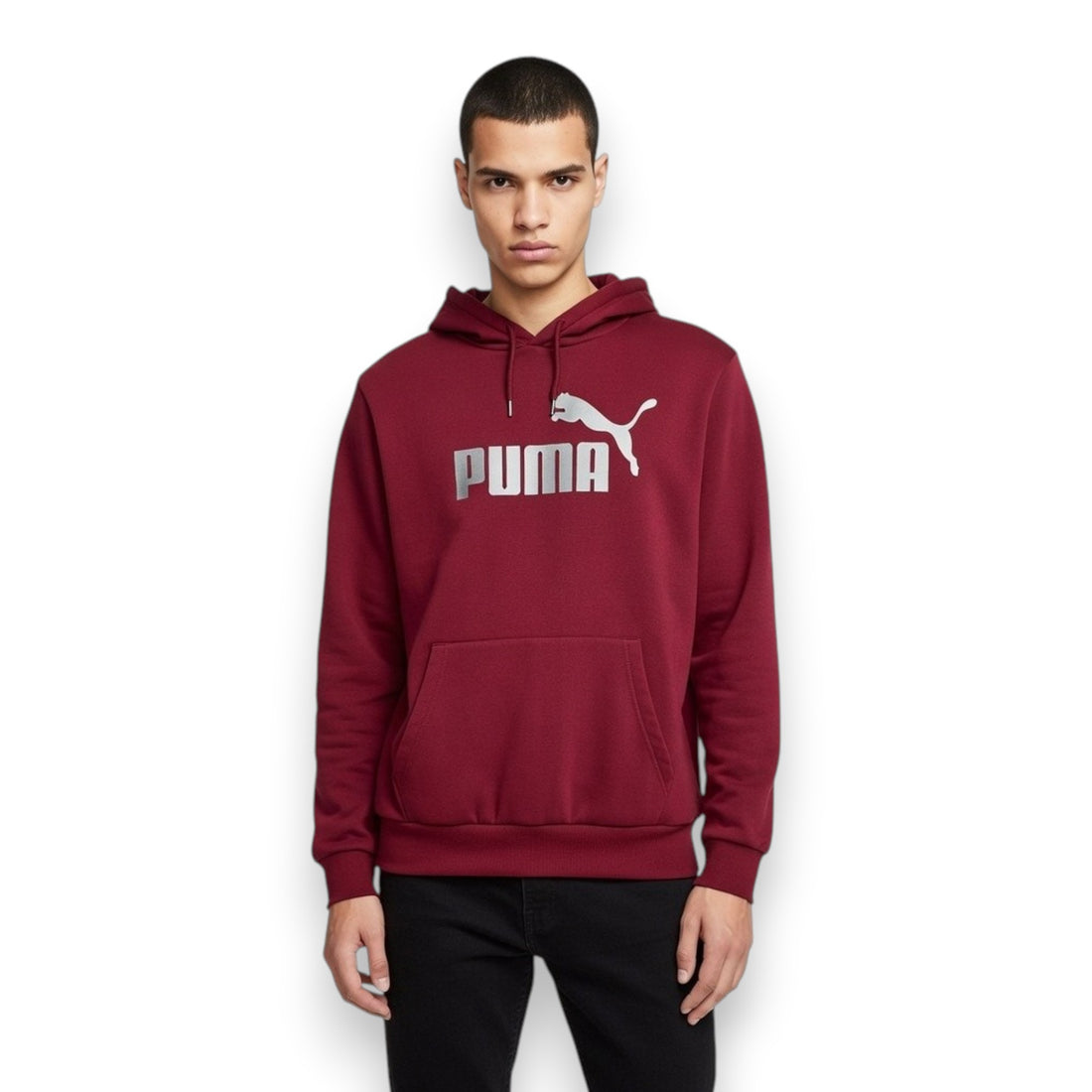 SUDADERA PUMA BURDEOS