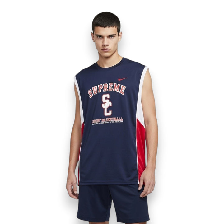 CAMISETA NIKE SUPREME COURT BASKETBALL AZUL MARINO TALLA L