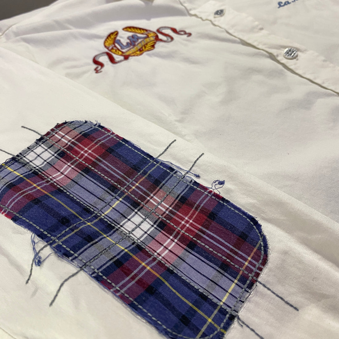 Camisa La Martina blanca bordada - bordado