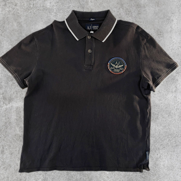 Polo Armani Jeans "AJ Eagle Patch" Azul Marino
