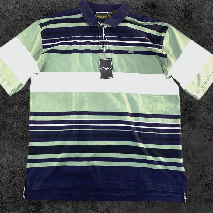 Polo Timberland Rayas Azul y Verde
