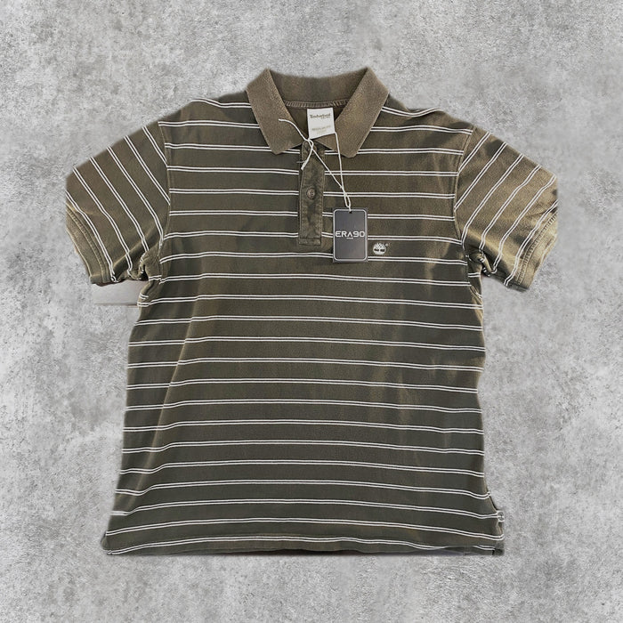 Polo Timberland "Regular Fit" Gris a Rayas